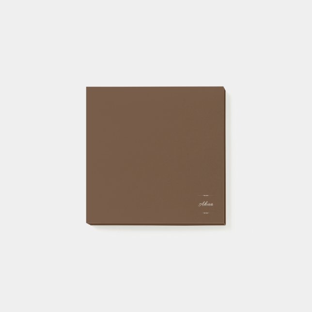 Ahua Original Logotyp Brown  Post-it Block (Framsida)