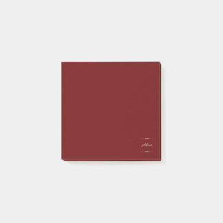 Ahua Original Logotyp Burgundy Post-it Block