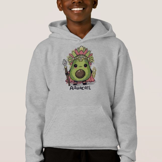 Ahuacatl Aztec Warrior Avocado T Shirt (Framsida)