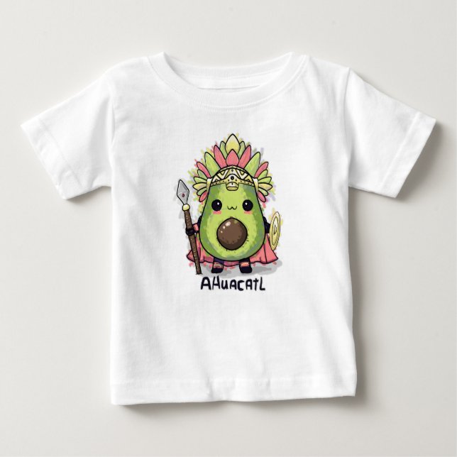 Ahuacatl Aztec Warrior Avocado T Shirt (Framsida)