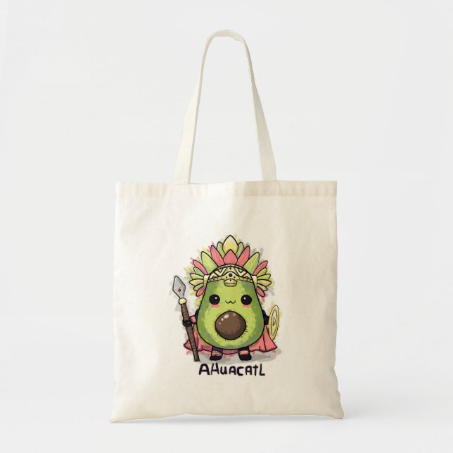 Ahuacatl Aztec Warrior Avocado Tygkasse (Framsidan)