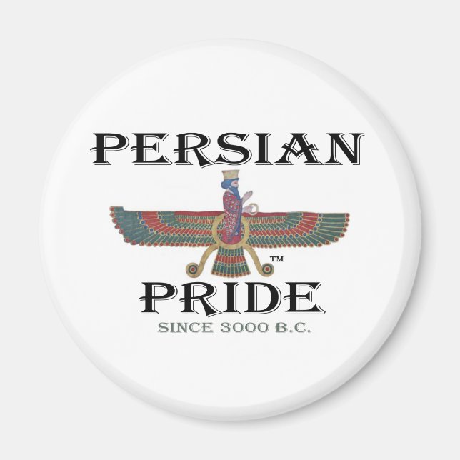 Ahura Mazda - det persiska Pridet Magnet (Framsidan)