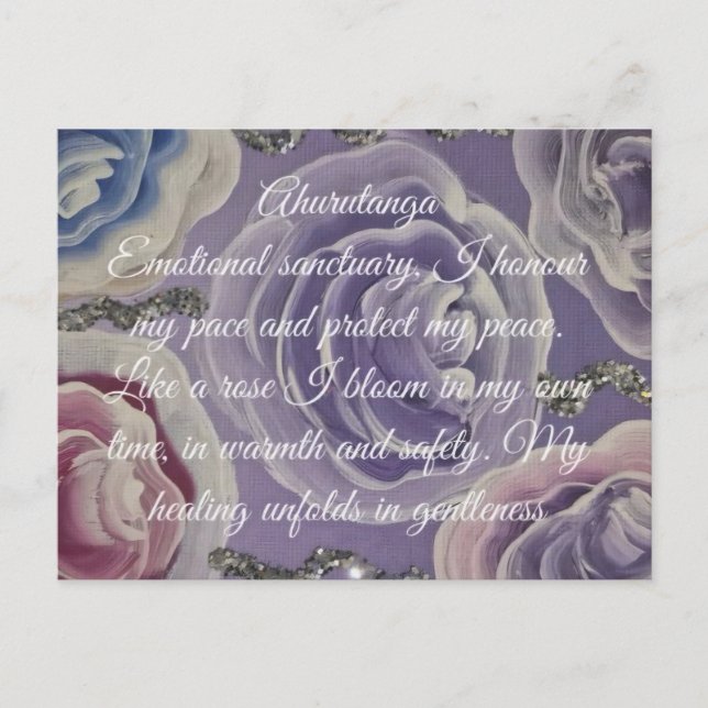 Ahurutanga-kort (säkert utrymme) vykort (Framsida)