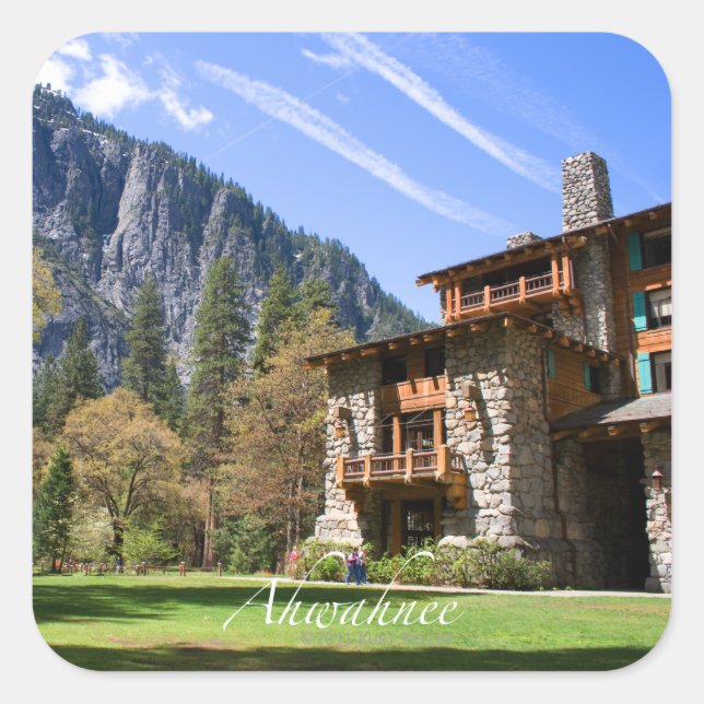 Ahwahnee Fyrkantigt Klistermärke (Framsida)