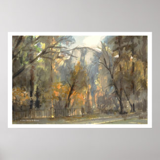 Ahwahnee Gräsmatta Print Poster