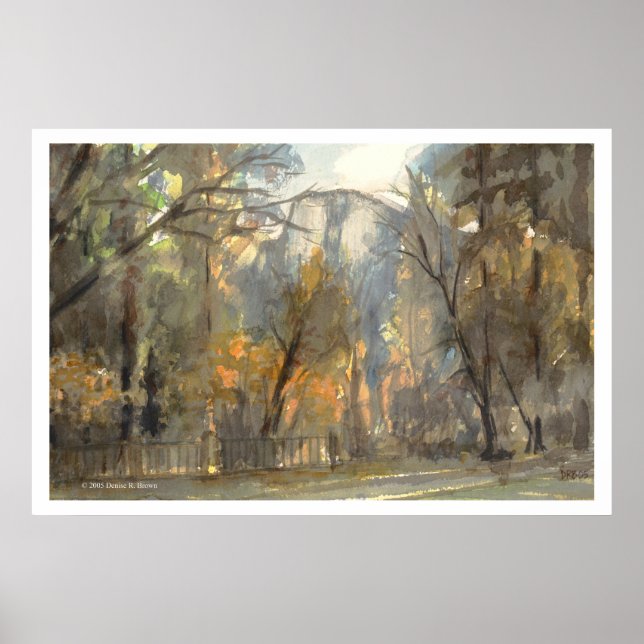 Ahwahnee Gräsmatta Print Poster (Framsidan)