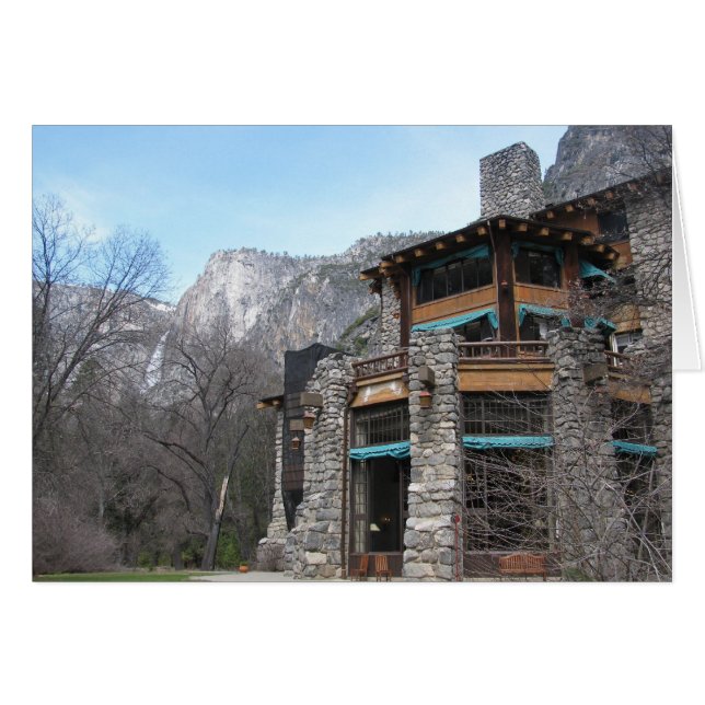 Ahwahnee-Yosemite Hälsningskort (Framsidan Horizontal)