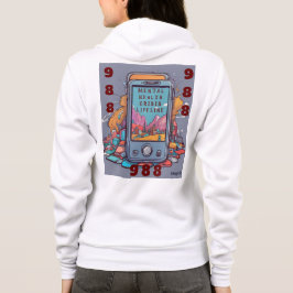 AI 988 Mental Health Crisis Lifeline Zipper Hoodie T Shirt
