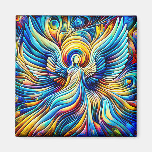 AI Abstrakt Illusionism Angel Expressionistisk eff Magnet