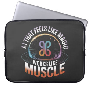 AI Aesthetics Futuristiska Technology manar mode Laptop Fodral