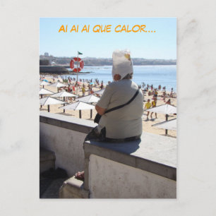 Ai ai ai Vilken hetta  (spanska, espanol) rolig Vykort