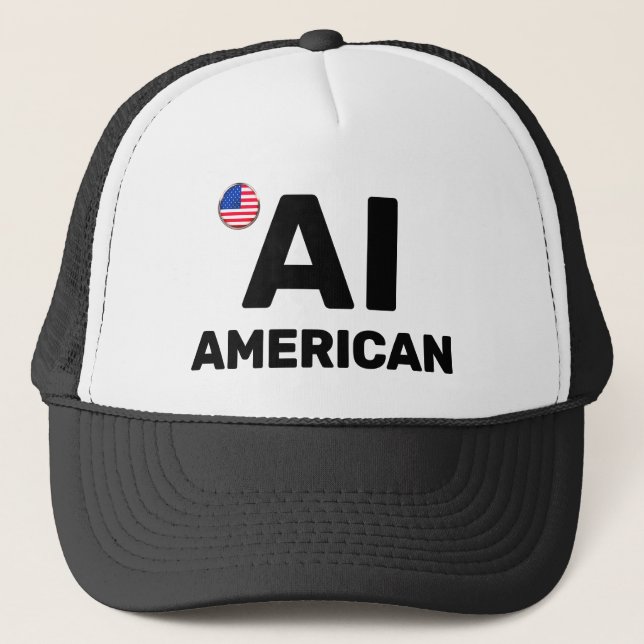 AI American™ Truckerhatt Keps (Framsida)