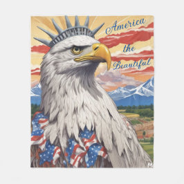 AI Amerika, vackra Blanket Fleecefilt