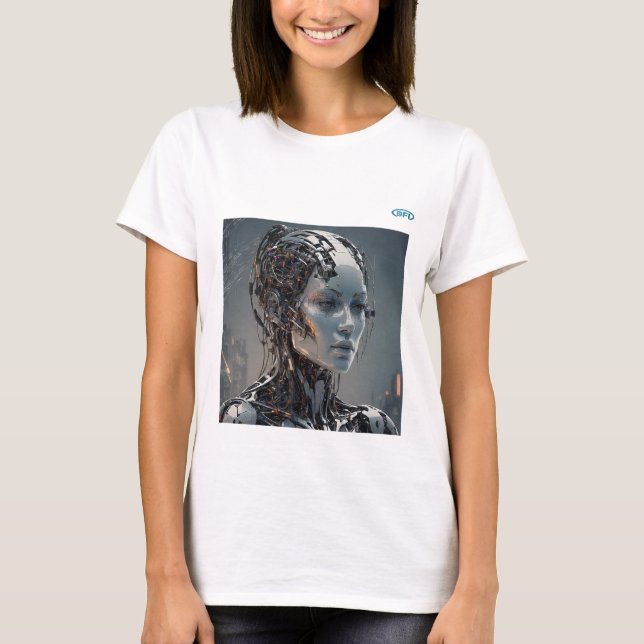AI är farlig konstruktion T Shirt (Framsida)
