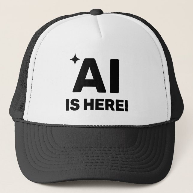 AI är här™ Truckerhatt Keps (Framsida)
