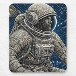 Ai Art Astronaut i rymden Musmatta