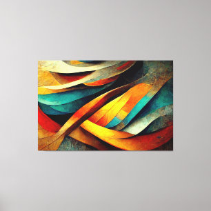 AI Art Gallery™ - Abstrakt AI Art: Början Canvastryck