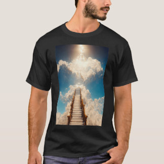 AI Art Gallery Stairway till himlen Titta inte ned T Shirt
