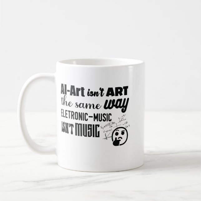 AI-Art Ins är inte på samma sätt som... Kaffemugg (Vänster)