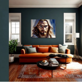 AI art Jesus Kristus - Skyddande Poster