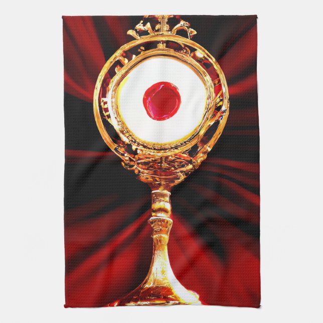 AI Art of A Eucharistic Miracle Kökshandduk (Vertikal)
