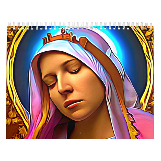 AI Art of the Blsed Virgin Mary Kalender (Omslag)