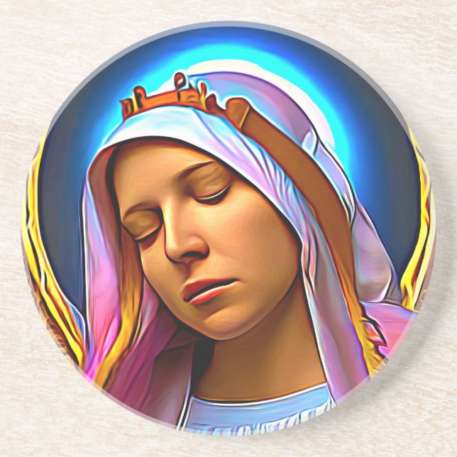 AI Art of the Blsed Virgin Mary Underlägg (Framsidan)
