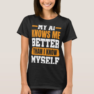 AI Artificial Intelligence Algorithm Maskin Lär T Shirt