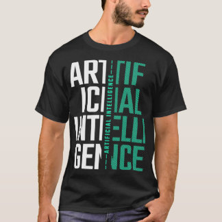 AI Artificial Intelligence Futuristiska Nerd Gift T Shirt