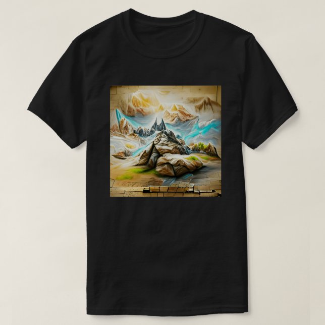 AI Artificial Intelligence Generated Art5 T Shirt (Design framsida)
