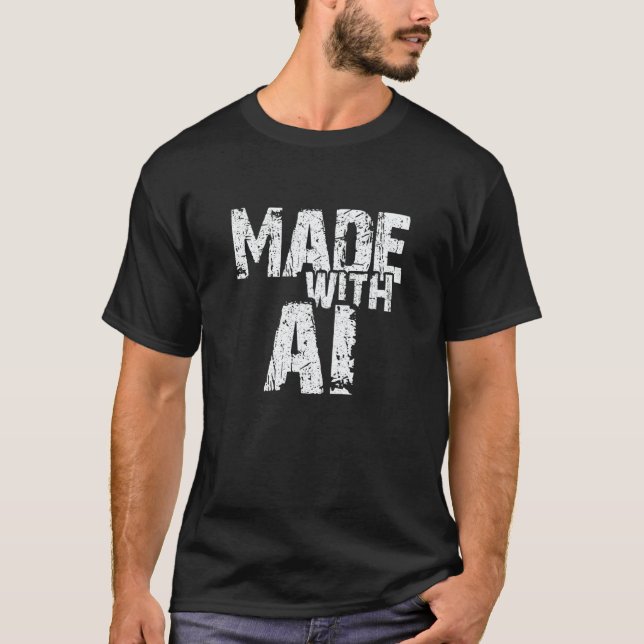 AI Artificial Intelligence made with AI the artifi T Shirt (Framsida)