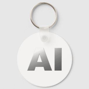 AI artificiell intelligens Nyckelring
