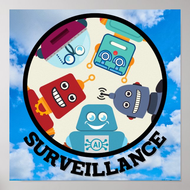 AI (artificiell intelligens) - Övervakning Poster (Framsidan)