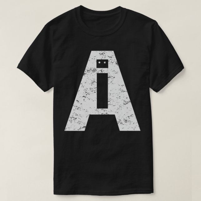 AI artificiell intelligensprestanda T Shirt (Design framsida)