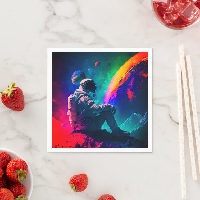 Ai Astronaut Pappersservett (Insitu)
