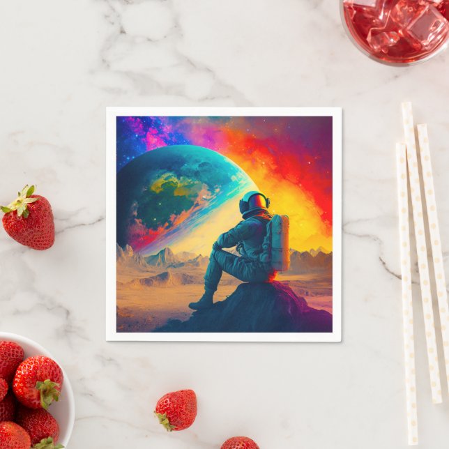 Ai Astronaut Pappersservett (Insitu)