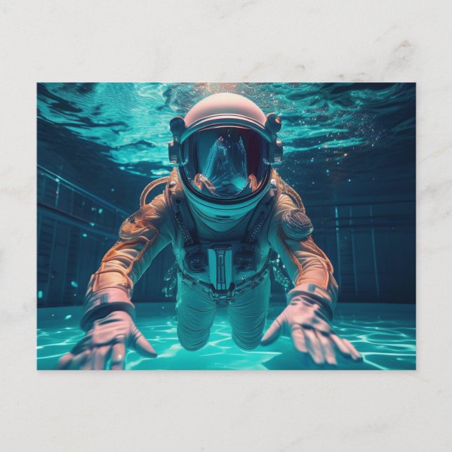 AI astronaut Vykort (Framsida)