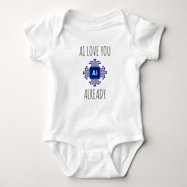 ai Baby, ai baby gift, artificial intelligence  T Shirt (Framsida)