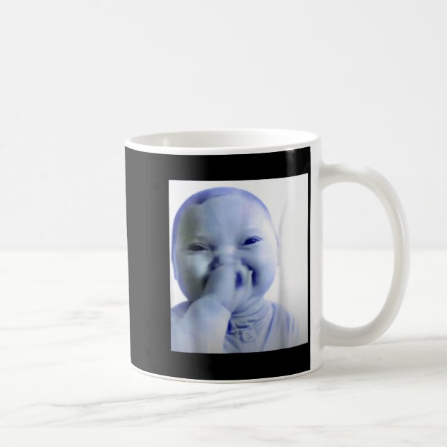 Ai Baby You Swear Meme Funny Laughing Baby Meme Br Kaffemugg (Höger)