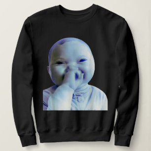 AI-bebis som håller skratt-meme virala trend meme T Shirt