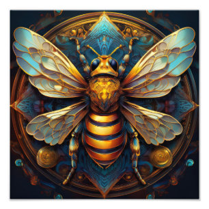 AI bee Fototryck