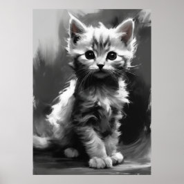 Ai-bild, kolskiss. Cute Kitten Poster
