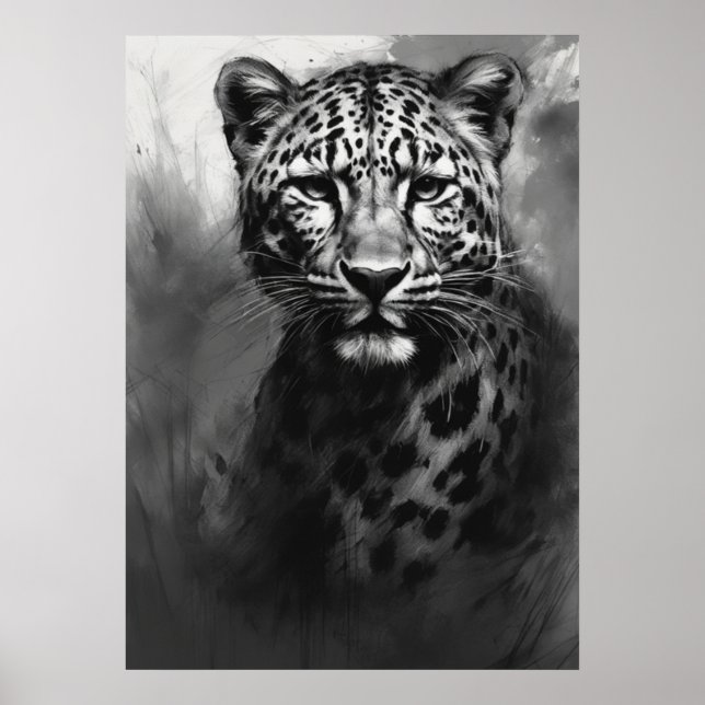 Ai-bild, kolskiss. Leopard Poster (Framsidan)