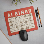 AI Bingo Musmatta<br><div class="desc">Söker du efter den perfekt kontorsgåva som ger roligt (och en aning vänskaplig konkurrens) till mötena? Vår AI Buzzword Bingo Mousepad förvandlar varje jargongfylld konferens till ett underhållande spel av mentalt bingo! Den korallröda bakgrunden i öga visar ett klassiskt bingo-rutnät för att trendera AI-termer - från "Deepfejk" och "RAG" till...</div>