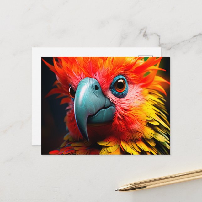 Ai Bird Vykort (Fram/Back In Situ)