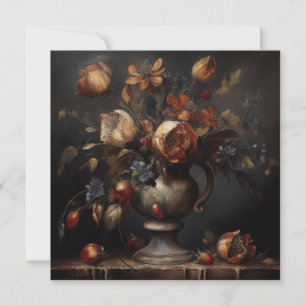 AI-blommor Julkort