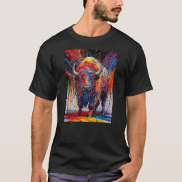 AI Buffalo Art T Shirt