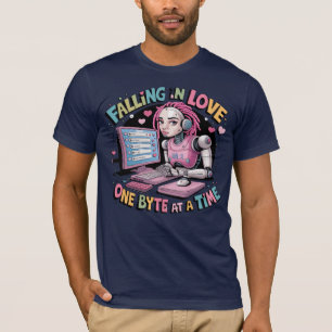 Ai Chatbot-minnesplatser som faller i Kärlek ett b T Shirt