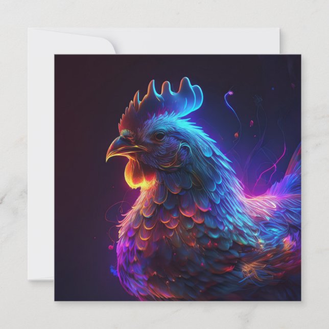AI Chicken Julkort (Framsida)