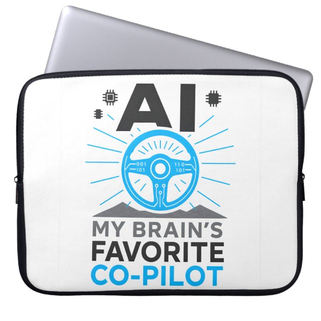 AI Co-Pilot - Min hjärns smarta partner Laptop Fodral (Framsidan)